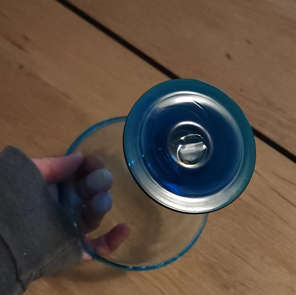Margarita blue glassware